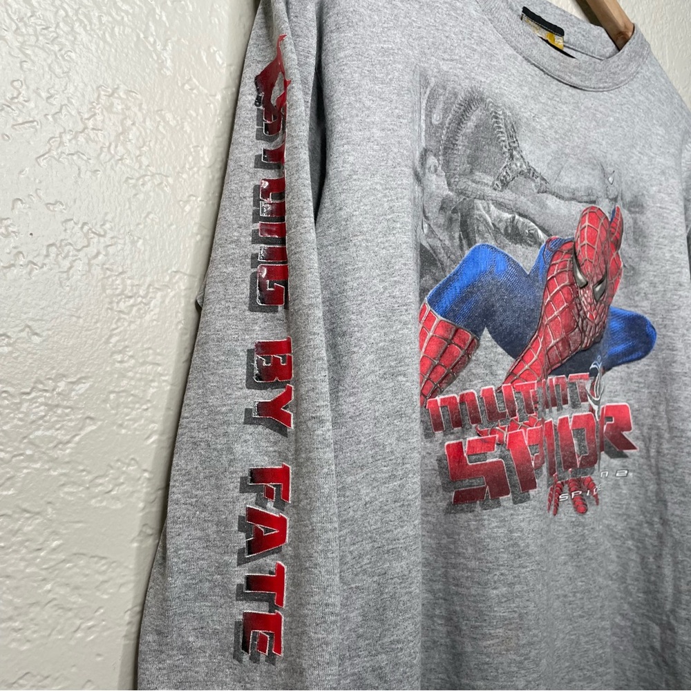 Marvel 2004 Spider-Man 2 Movie Promo Long Sleeve T-Shirt Youth Boys - Picture 8 of 13
